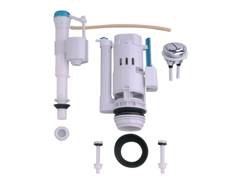 BaterÃa Inodoro Botón Completa E102.19 Doble Descarga Perno Largo - Morales e102 00000c01 80070003