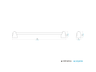 Toallero-Barral-Ferrum-B564-Blanco-60cm