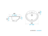 Lavatorio-Encastrar-Sobre-Mesada-Elea-Oval-B231.1-Blanco
